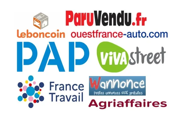 Logos des meilleurs sites de petites annonces en France
